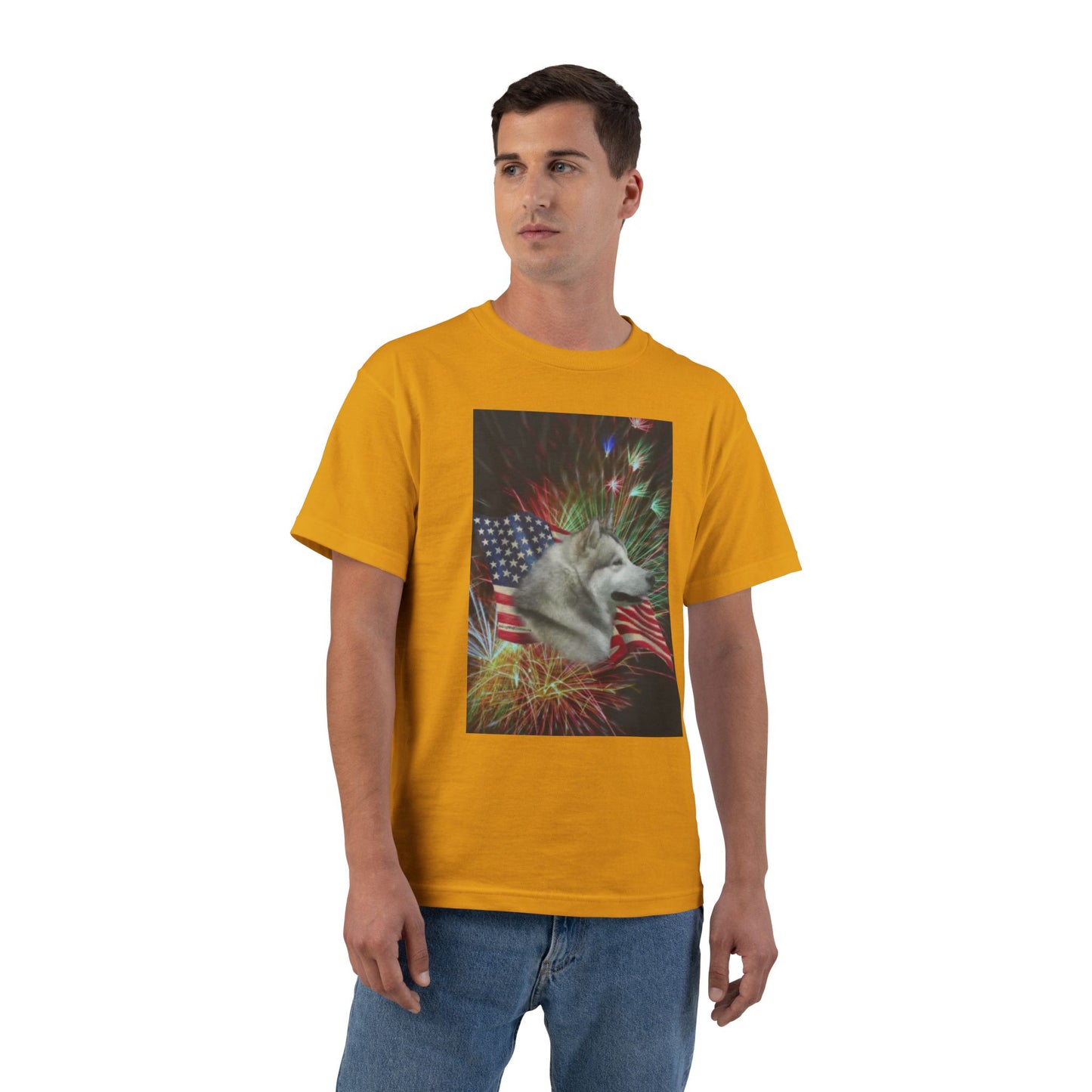 American Malamute Men's Short-Sleeve Crewneck Tee