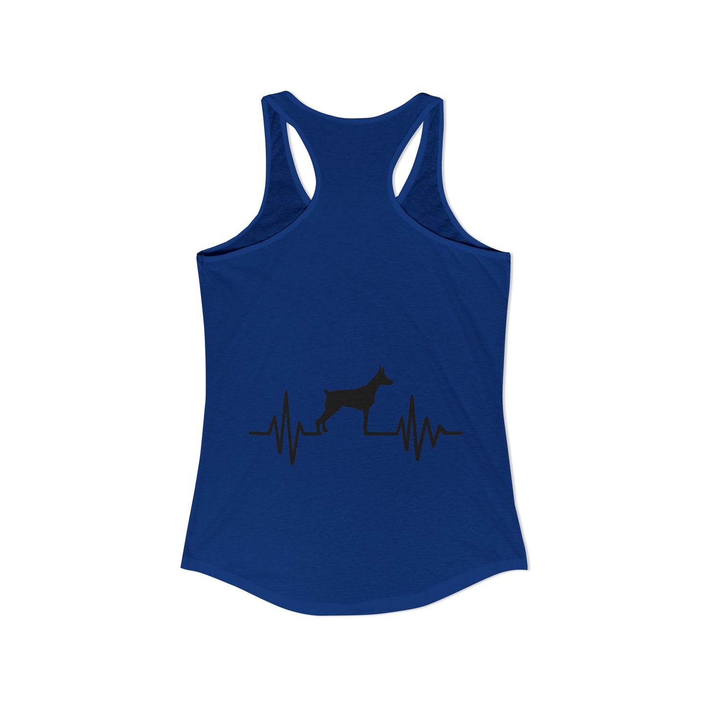 My Heart Beats For Dobermans Women's Racerback Tank