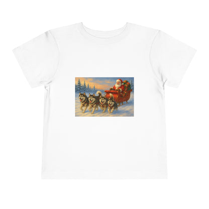 Dashing Through The Snow Toddler Unisex Short Sleeve Crewneck Tee