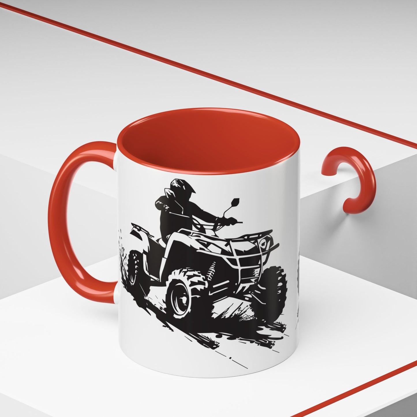 Slingin' Mud Quad 2-Tone Coffee Mug
