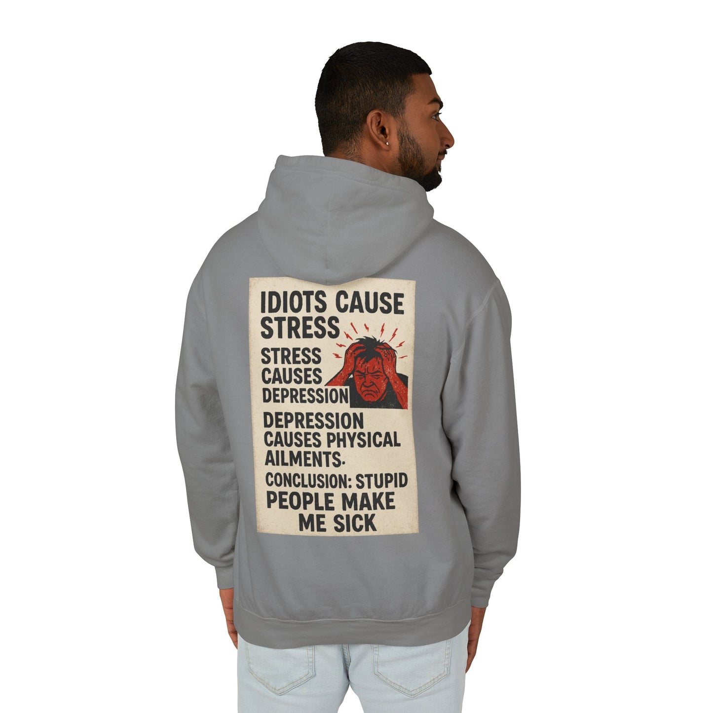 Stupid People Unisex Lightweight Hoodie