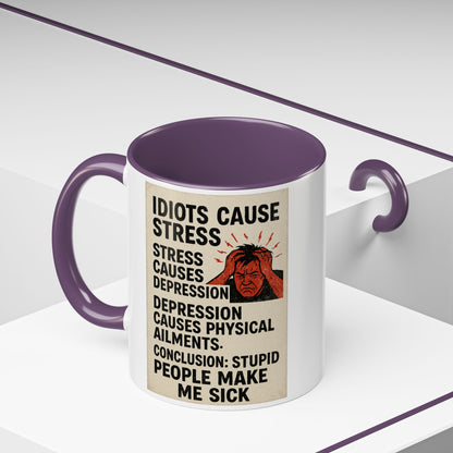 Stupid People 2-Tone Coffee Mug