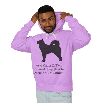 Matter Of Fact Malamute Unisex Lightweight Hoodie