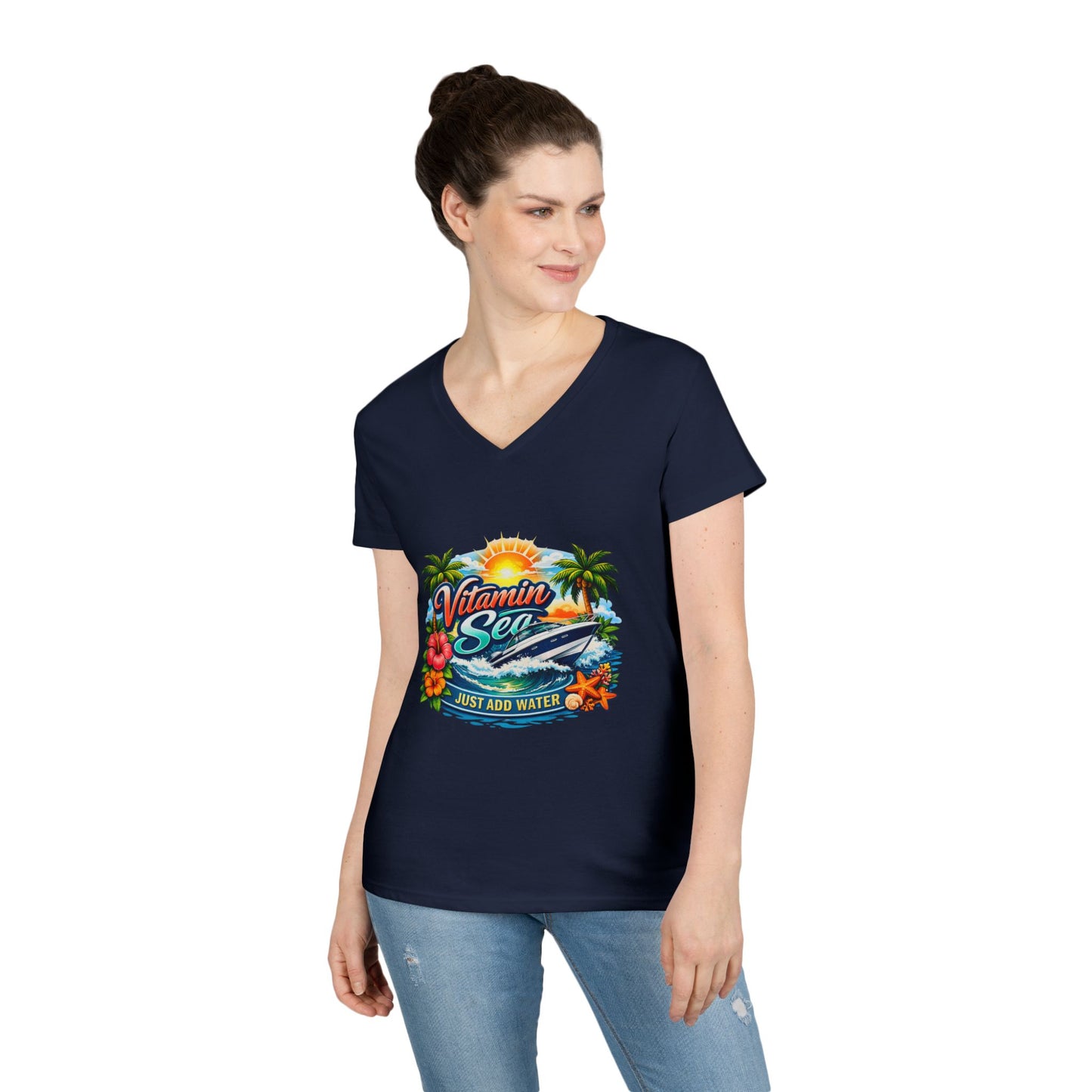 Vitamin Sea Women's V-Neck T-Shirt