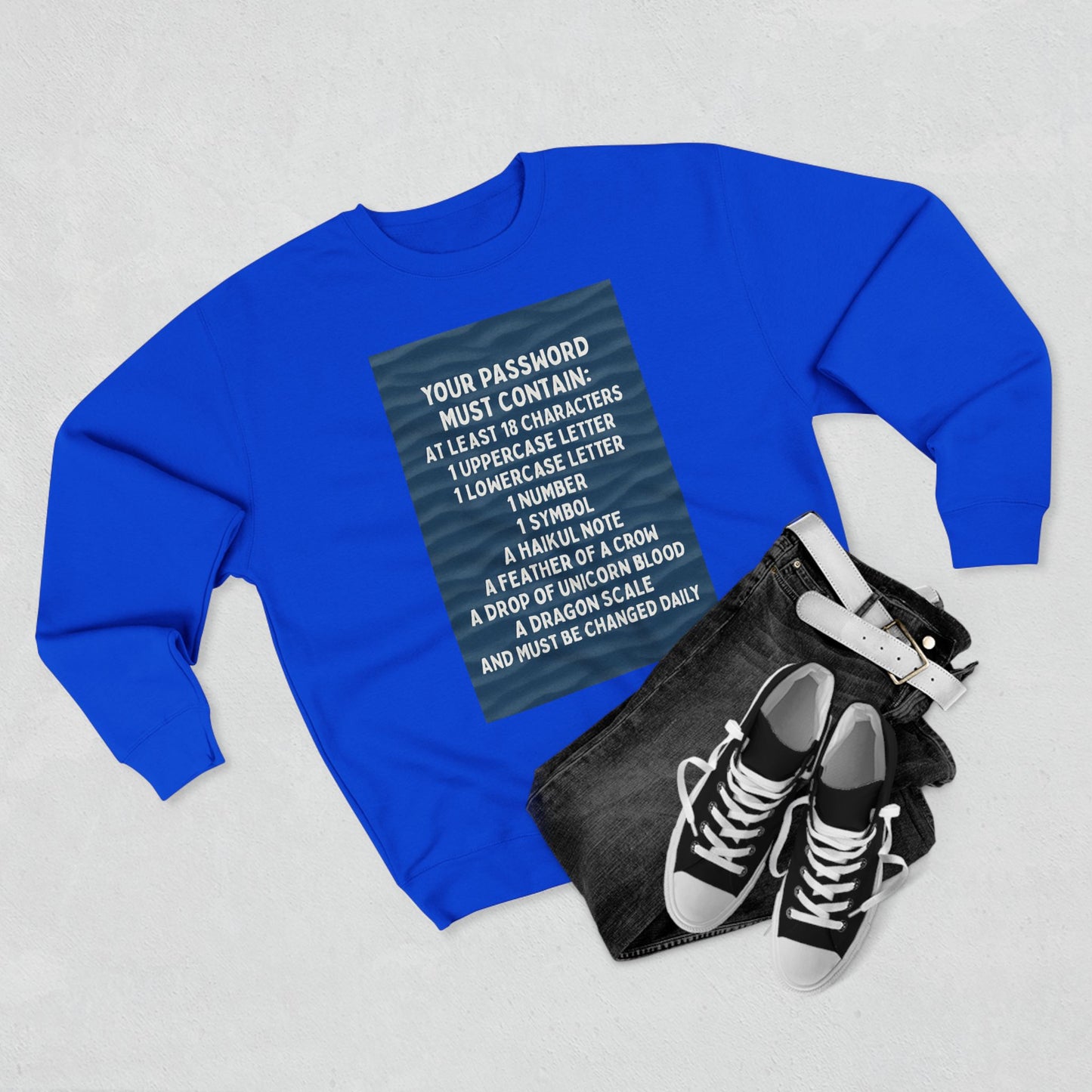Password Unisex Crewneck Sweatshirt