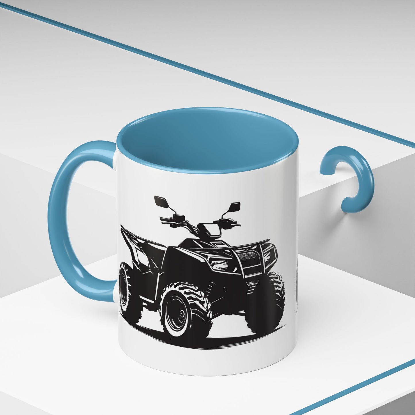 Off The Beaten Path Quad 2-Tone Coffee Mug
