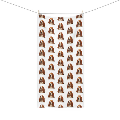 Basset Head Mink-Cotton  Beach Towel