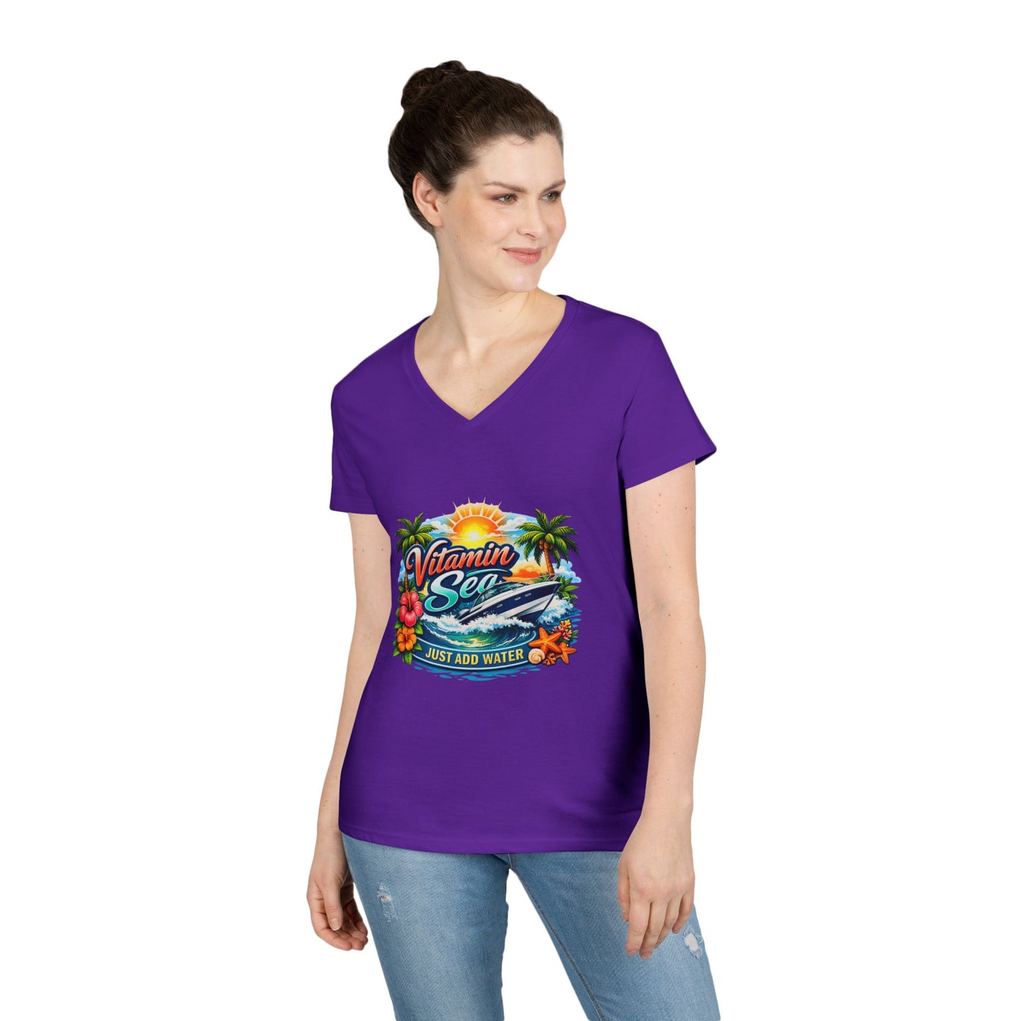 Vitamin Sea Women's V-Neck T-Shirt