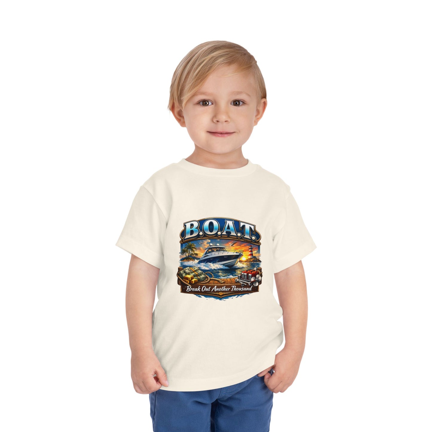 B.O.A.T. Toddler Unisex Short Sleeve Crewneck Tee