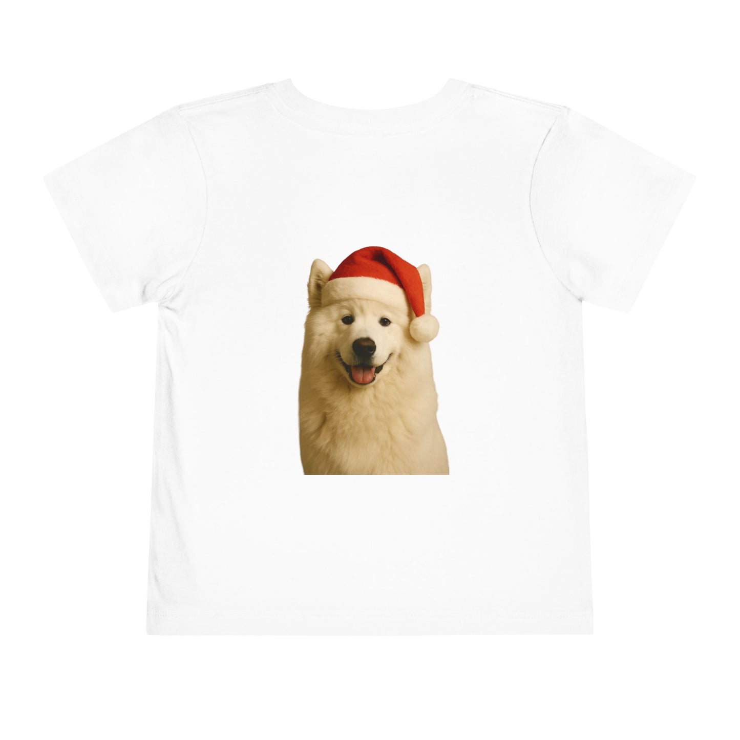 Santa Paws Samoyed Toddler Unisex Short Sleeve Crewneck Tee