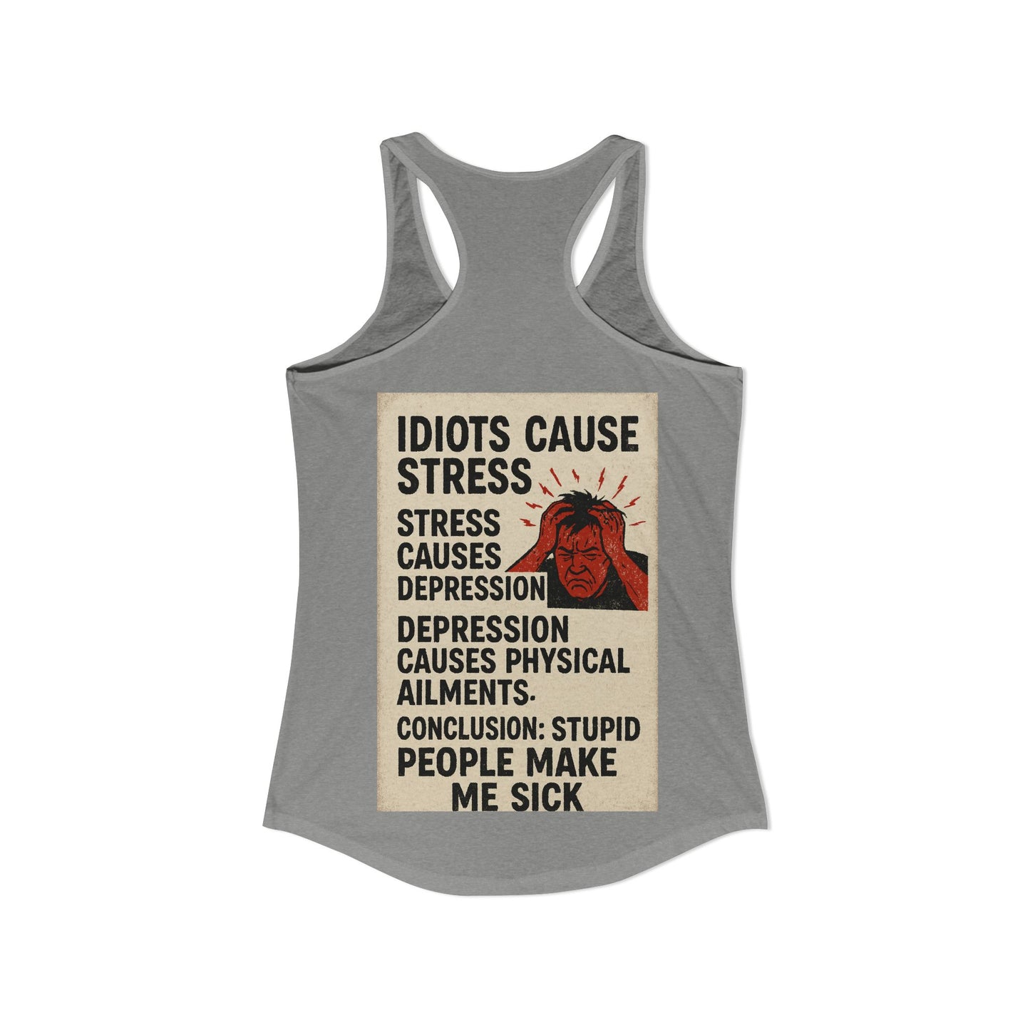 Stupid People Women's Racerback Tank