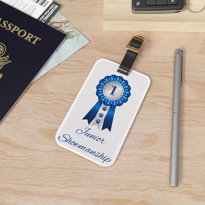 Junior Showmanship Leather Strap Luggage Tag