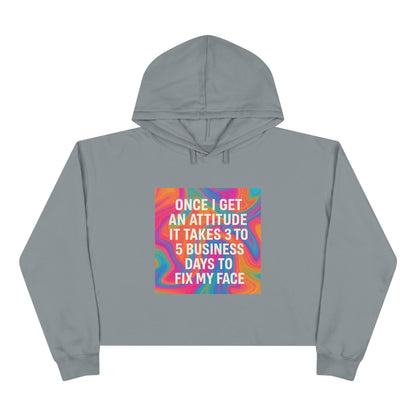Fix My Face Women's Crop Hoodie