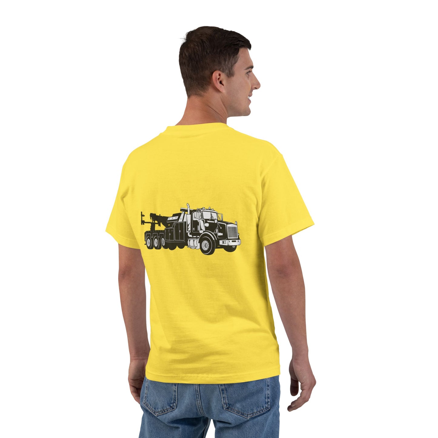 Heavy Tow Truck Men's Short-Sleeve Crewneck Tee