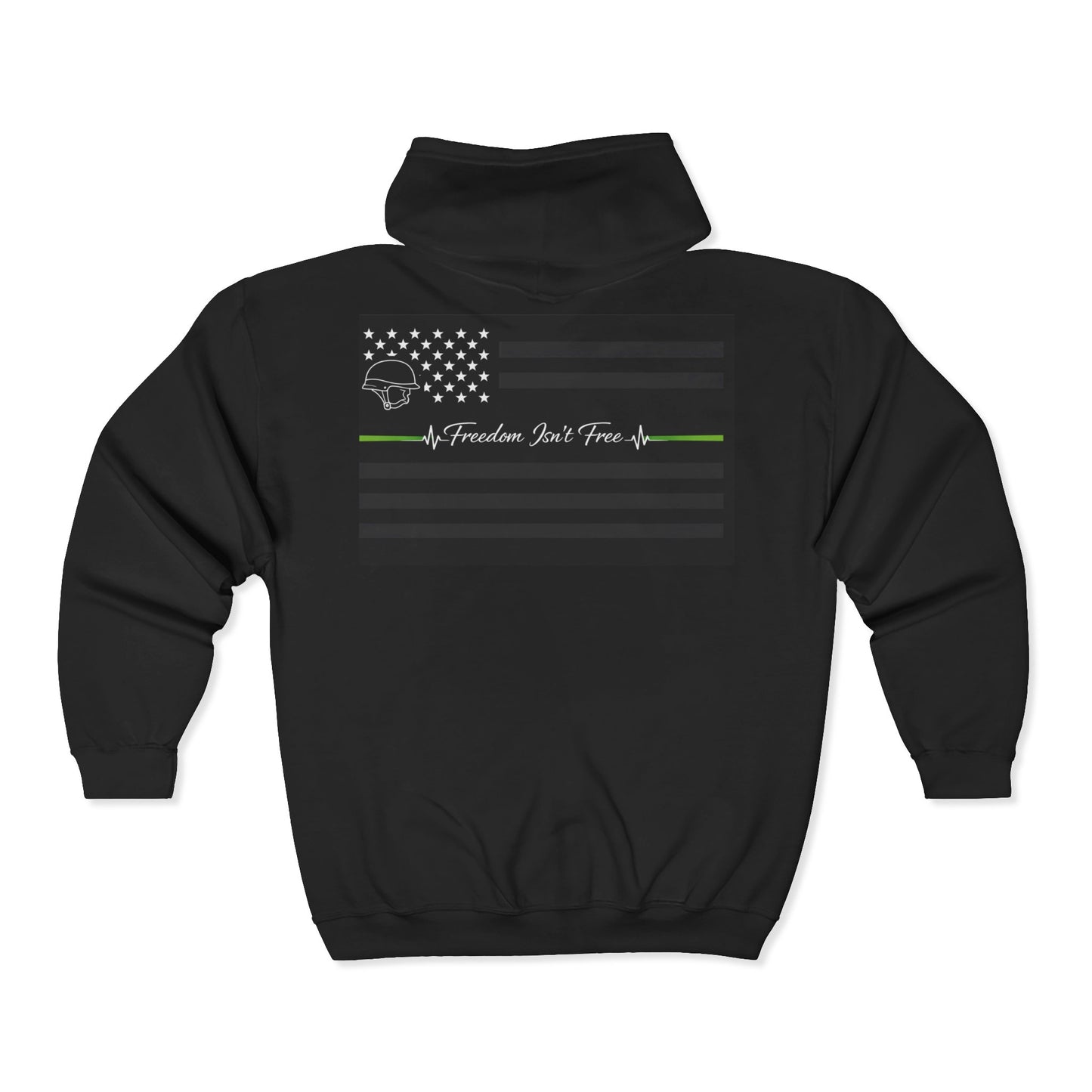 Thin Green Line Unisex Full Zip Hoodie