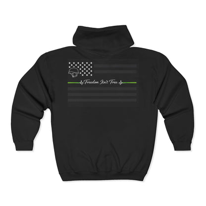 Thin Green Line Unisex Full Zip Hoodie