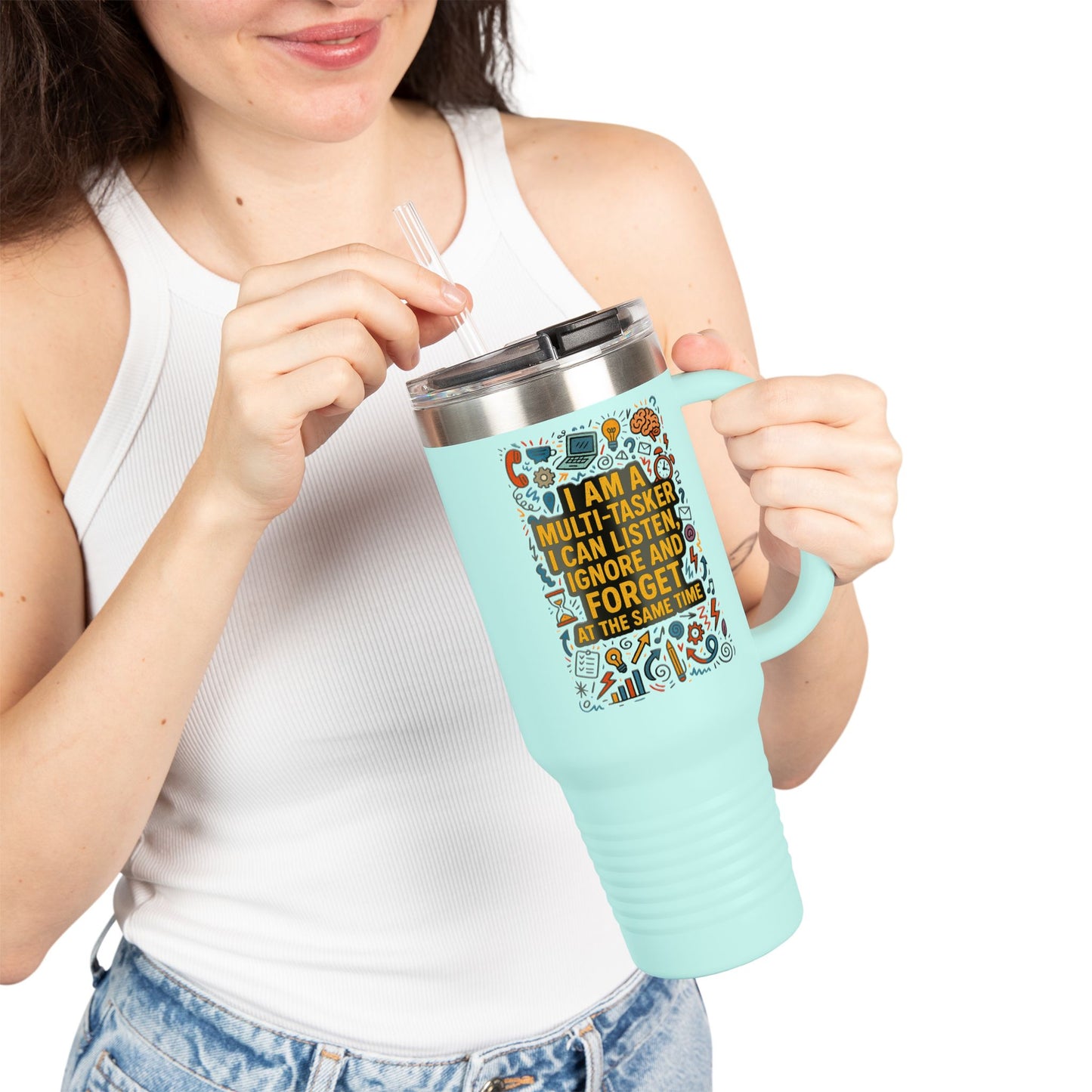 Multi-Tasker Insulated Travel Mug