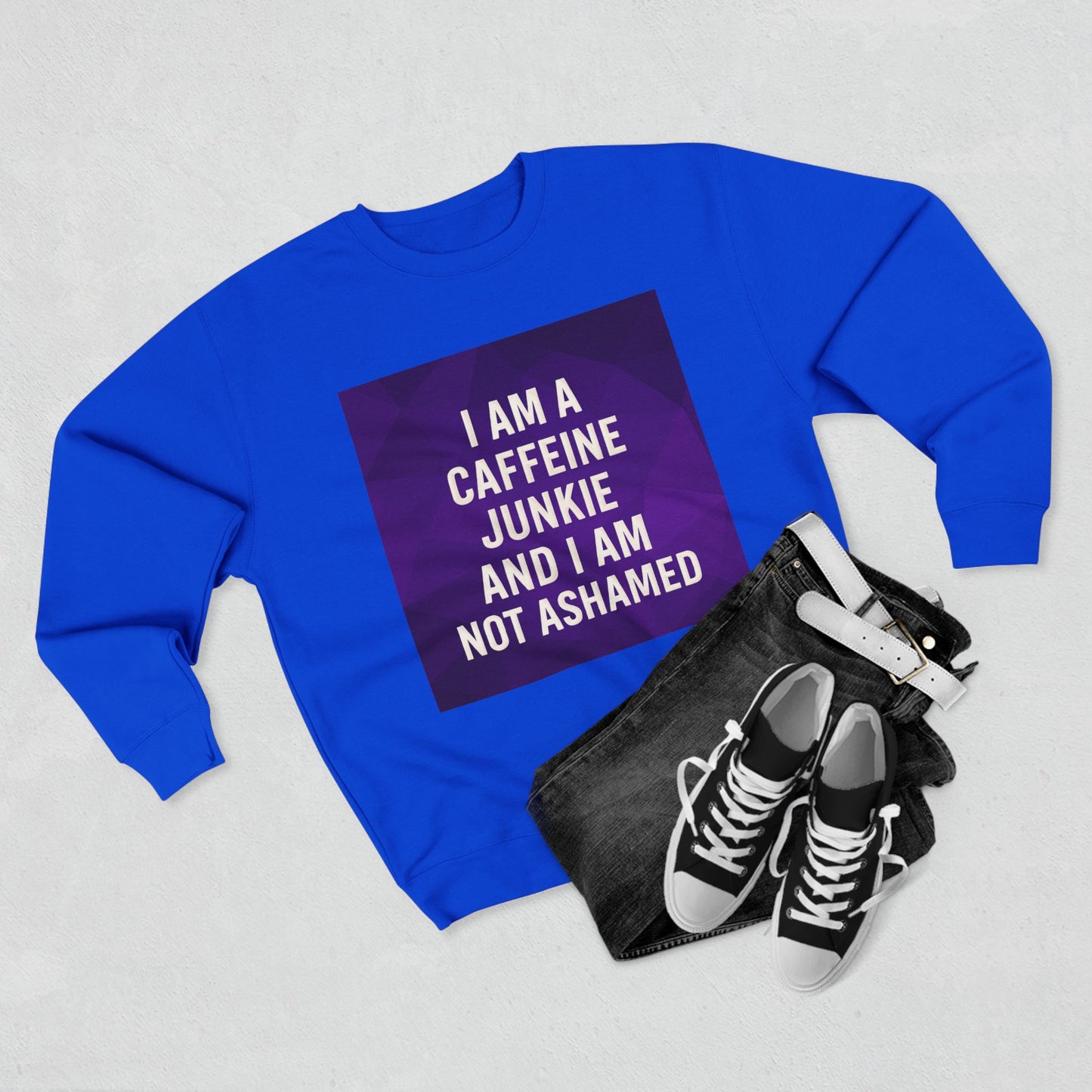 Caffeine Junkie Unisex Crewneck Sweatshirt