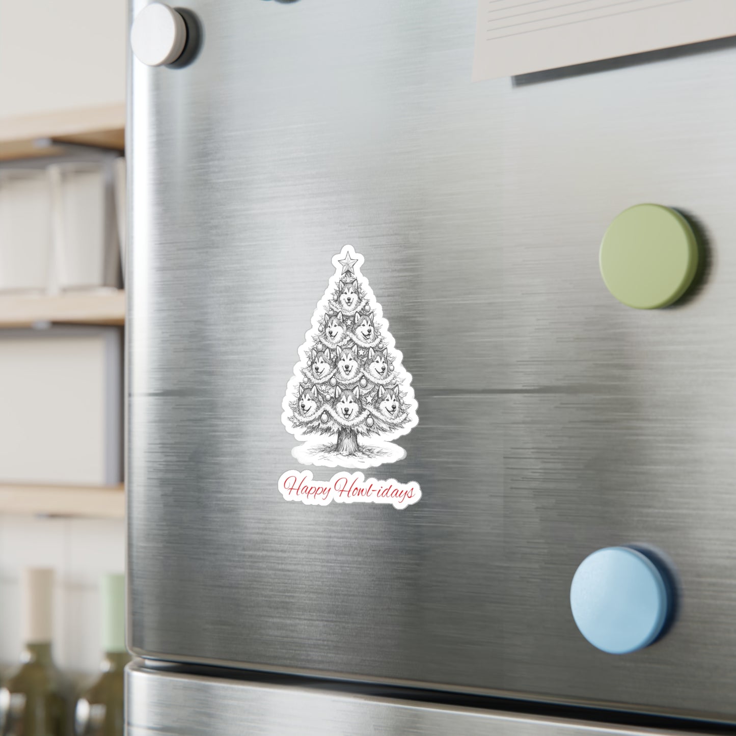 Happy Howl-idays Vinyl Decal