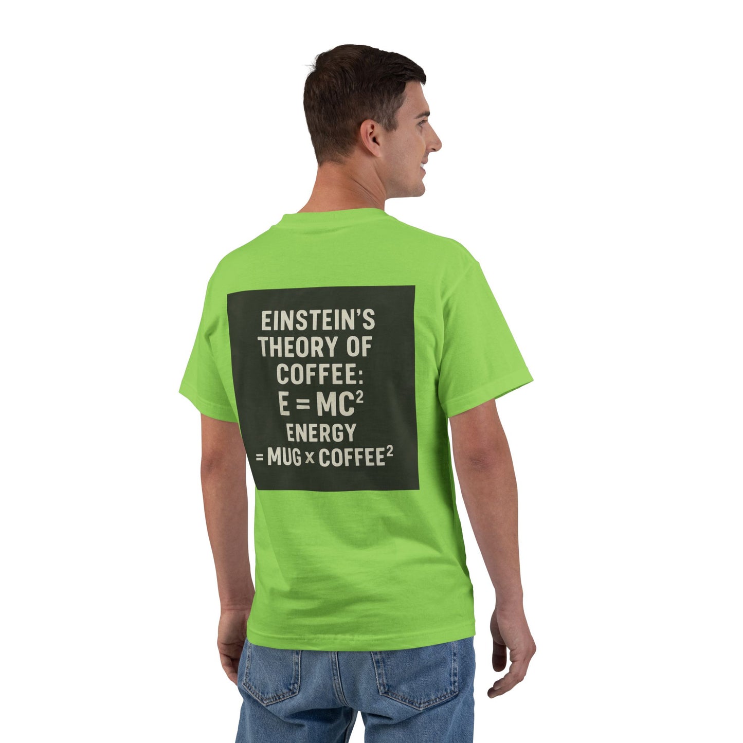 Einstein's Theory Of Coffee Men's Short-Sleeve Crewneck Tee
