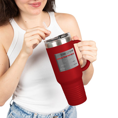 Caffeine Lets Me Insulated Travel Mug