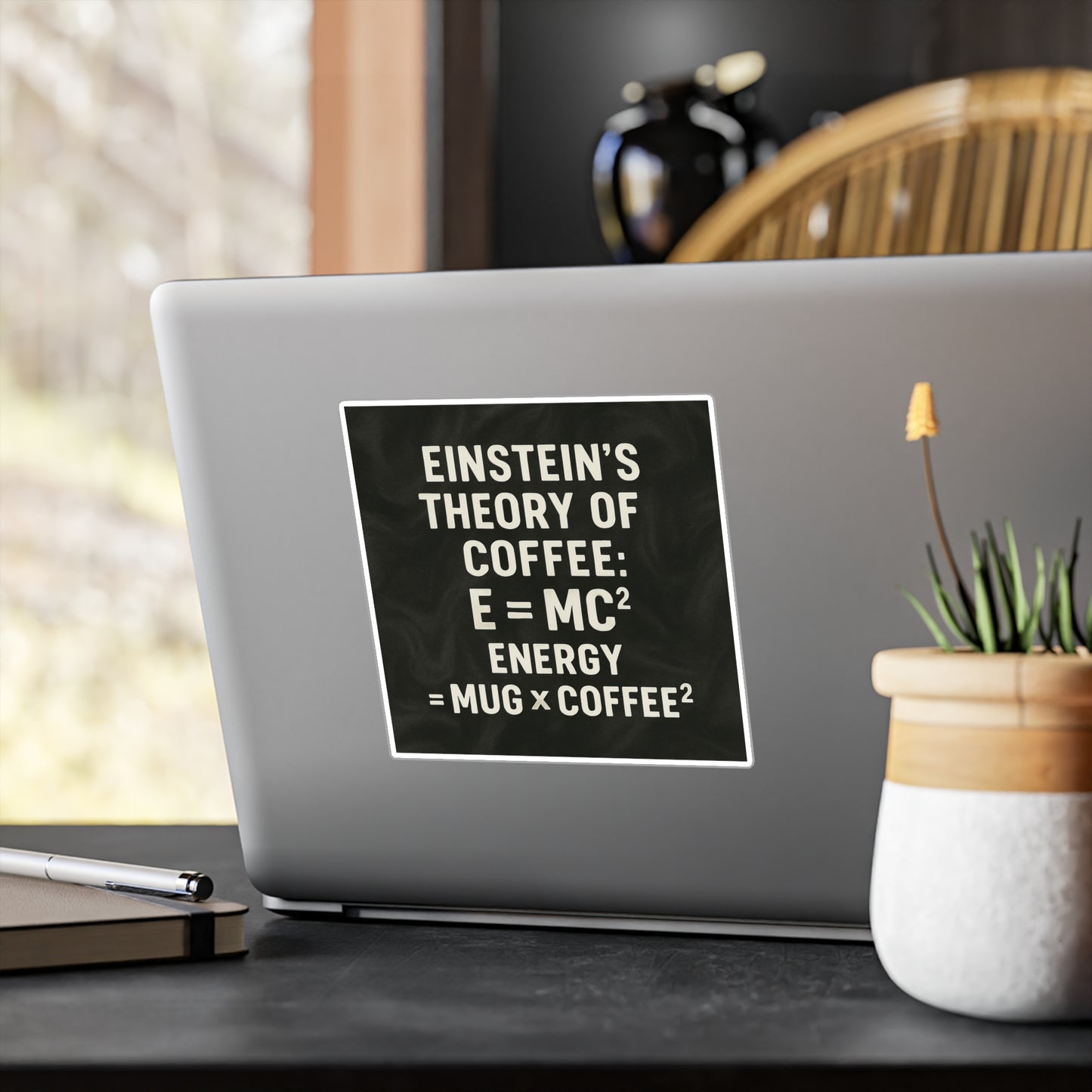 Einstein's Theory Of Coffee Vinyl Decal