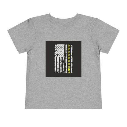 Thin Yellow Line Toddler Unisex Short Sleeve Crewneck Tee