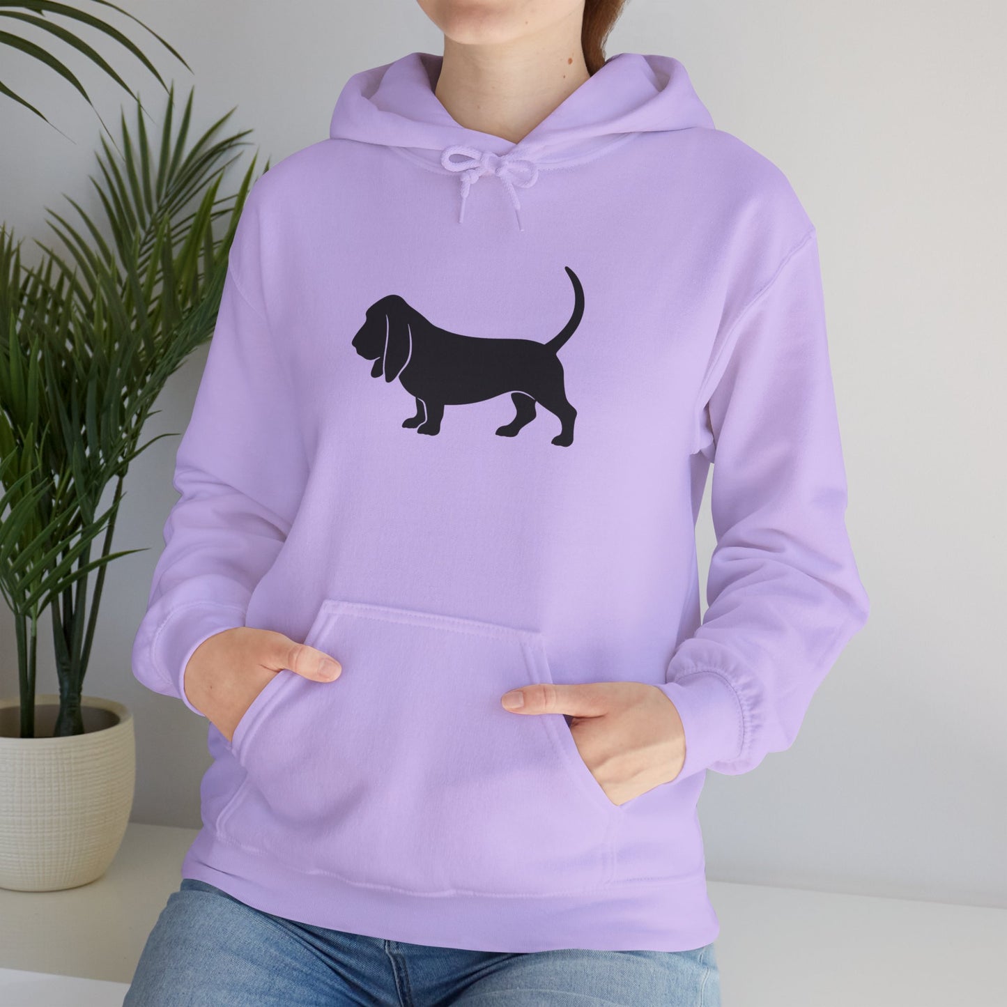 Basset Silhouette Unisex Hoodie