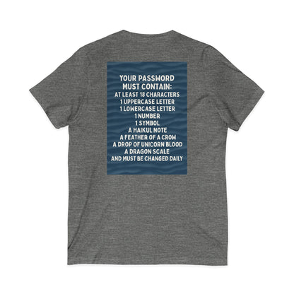 Password Unisex Short Sleeve V-Neck Tee