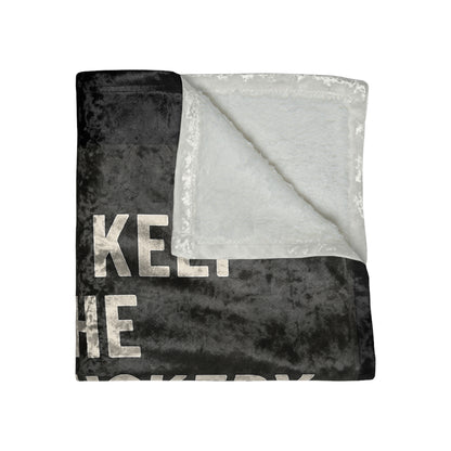 Dumbfuckery Crushed Velvet Blanket