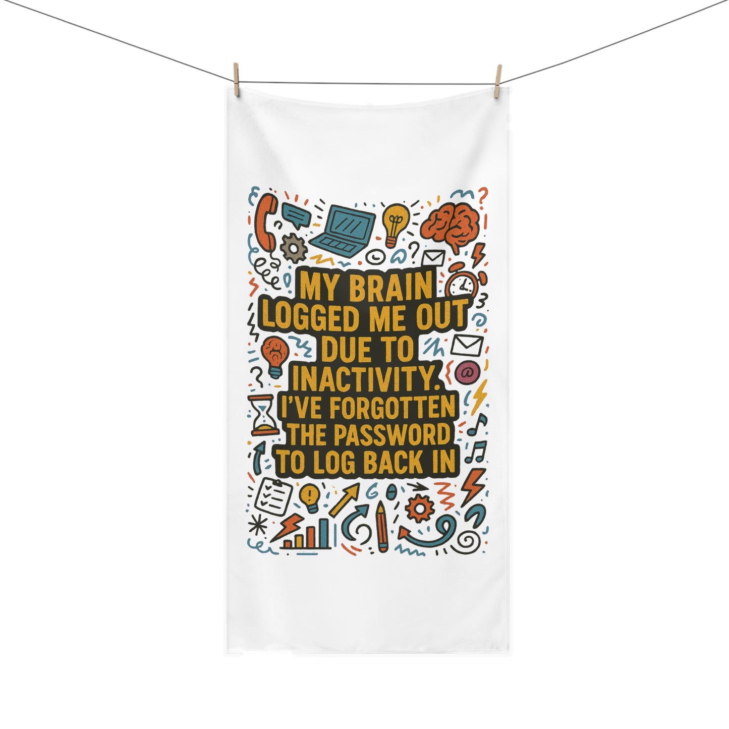 Logged Out Mink-Cotton  Beach Towel