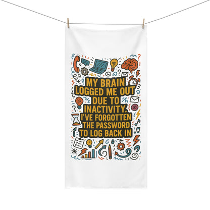 Logged Out Mink-Cotton  Beach Towel