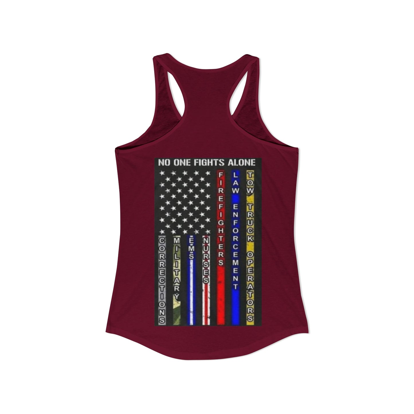 No One Fights Alone Women's Racerback Tank