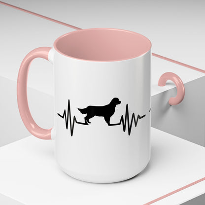 My Heart Beats For Goldens 2-Tone Coffee Mug