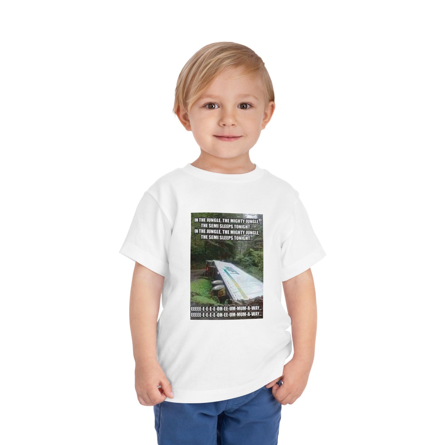 Semi Sleeps Toddler Unisex Short Sleeve Crewneck Tee