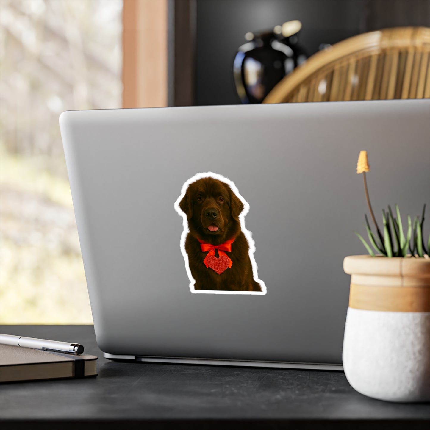 Cupid's Companion Newfie Vinyl Decal