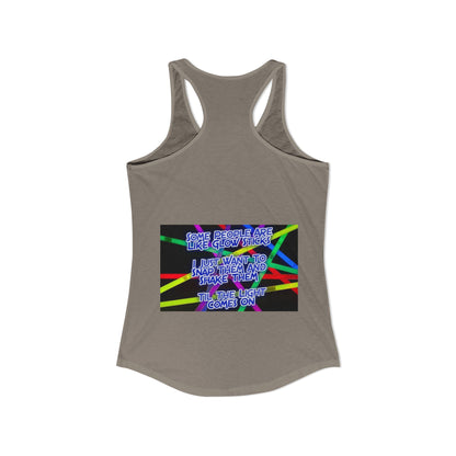 Glow Sticks Women's Racerback Tank