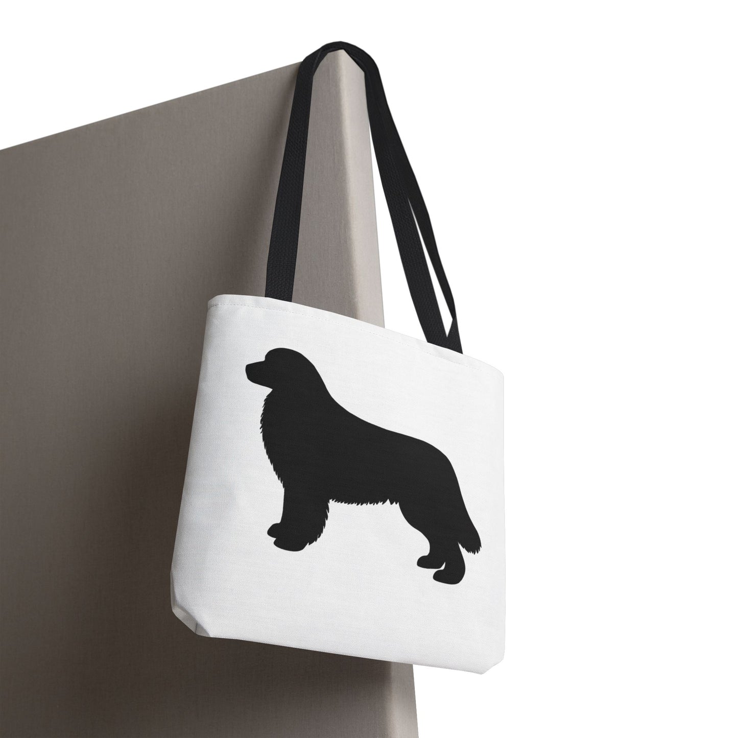 Newfie Silhouette Tote Bag
