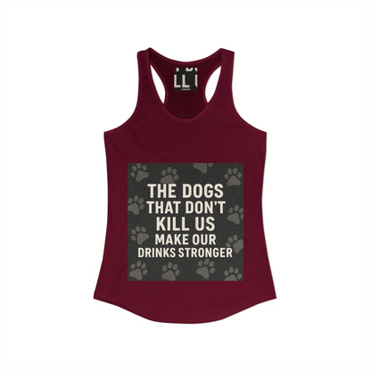 Drinks Stronger Women's Racerback Tank