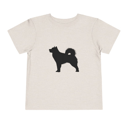 Malamute Silhouette Toddler Unisex Short Sleeve Crewneck Tee