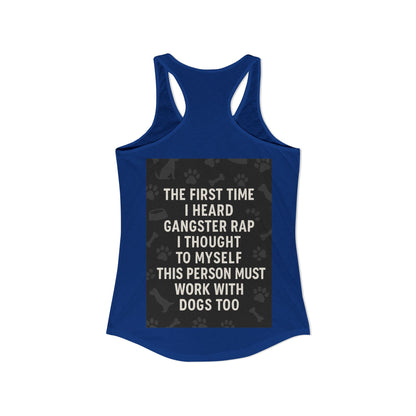 Gangster Rap Women's Racerback Tank
