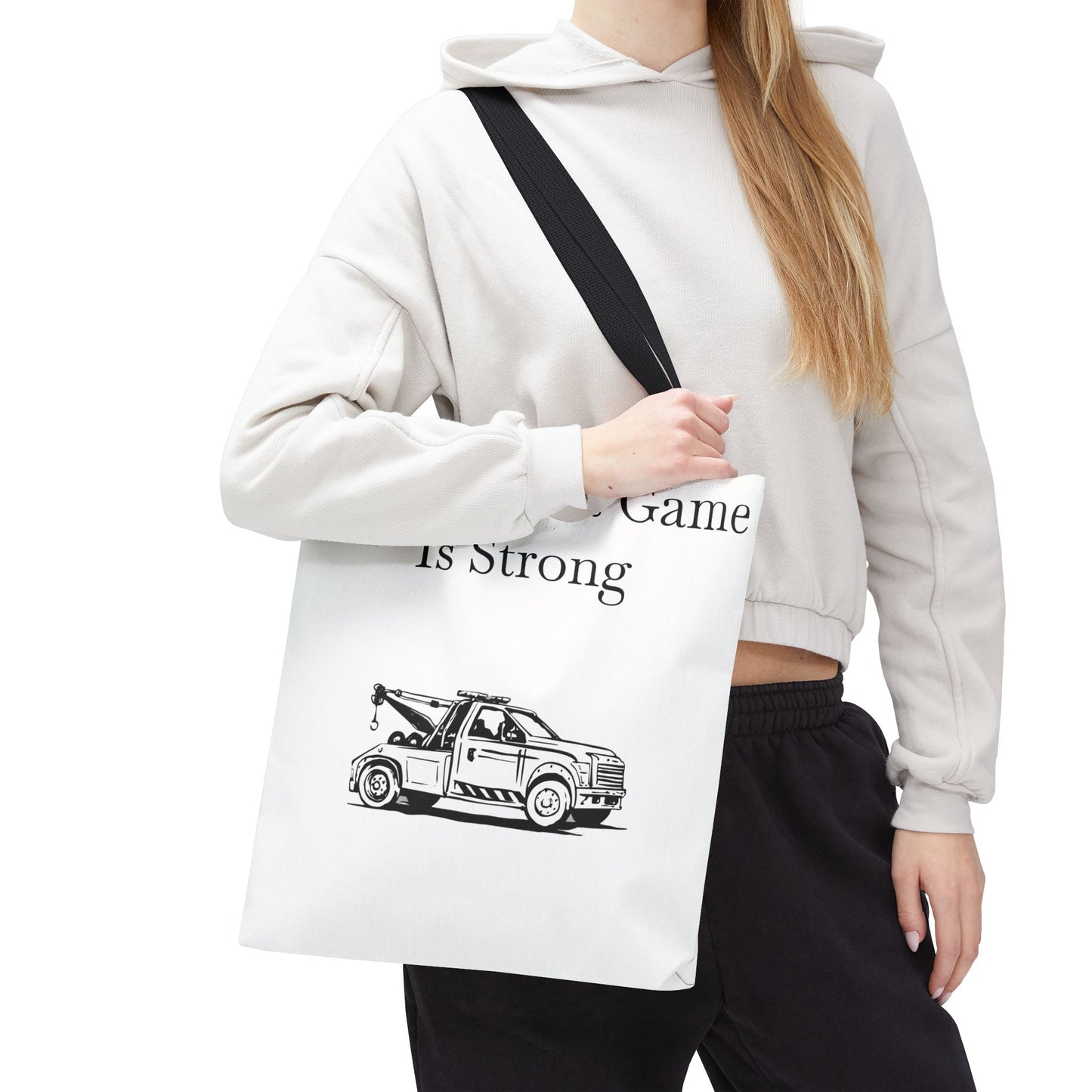 Pull Out Wheel Lift Tow Truck Tote Bag