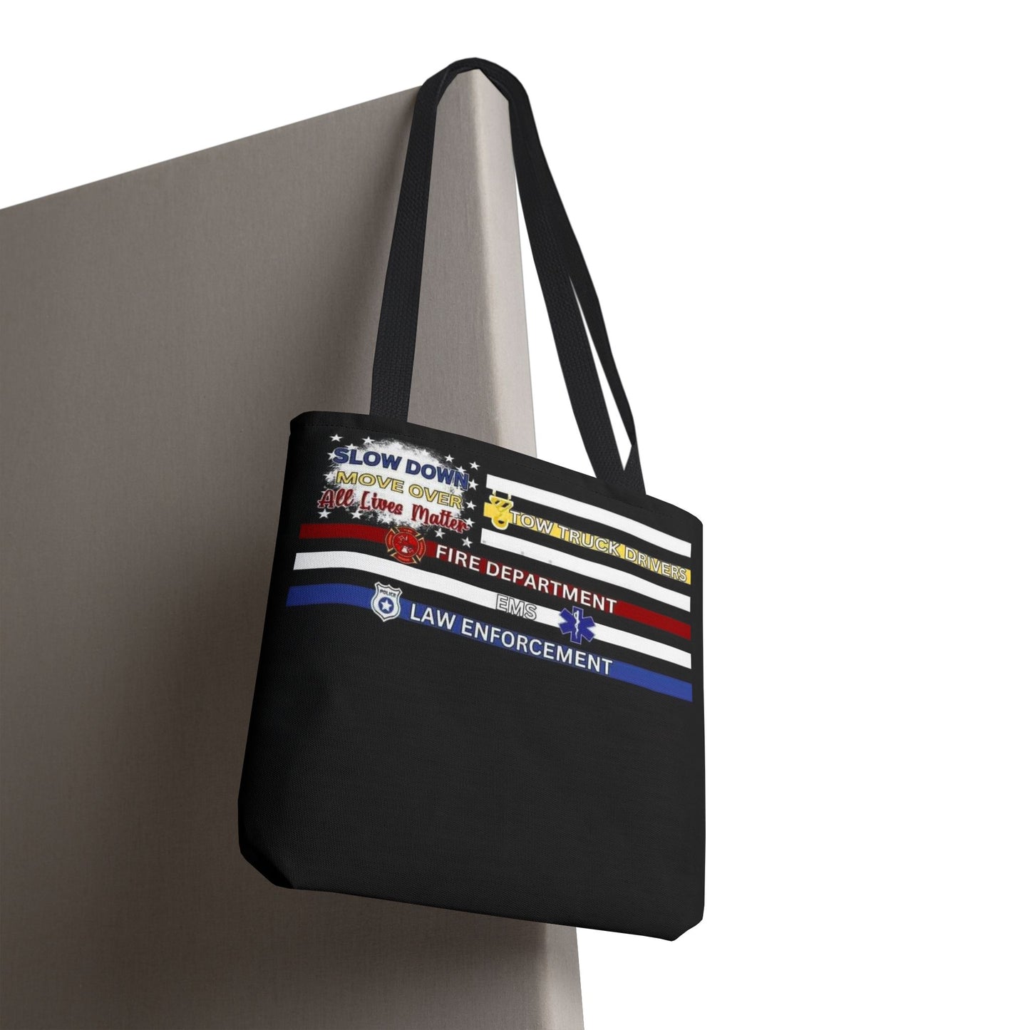 Slow Down Move Over Flag Tote Bag