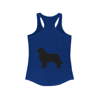 Newfie Silhouette Women's Racerback Tank