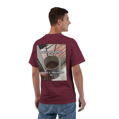 National Coffee Day Men's Short-Sleeve Crewneck Tee