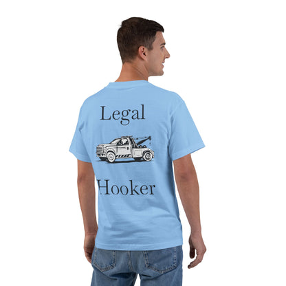 Legal H**ker Wheel Lift Tow Truck Men's Short-Sleeve Crewneck Tee