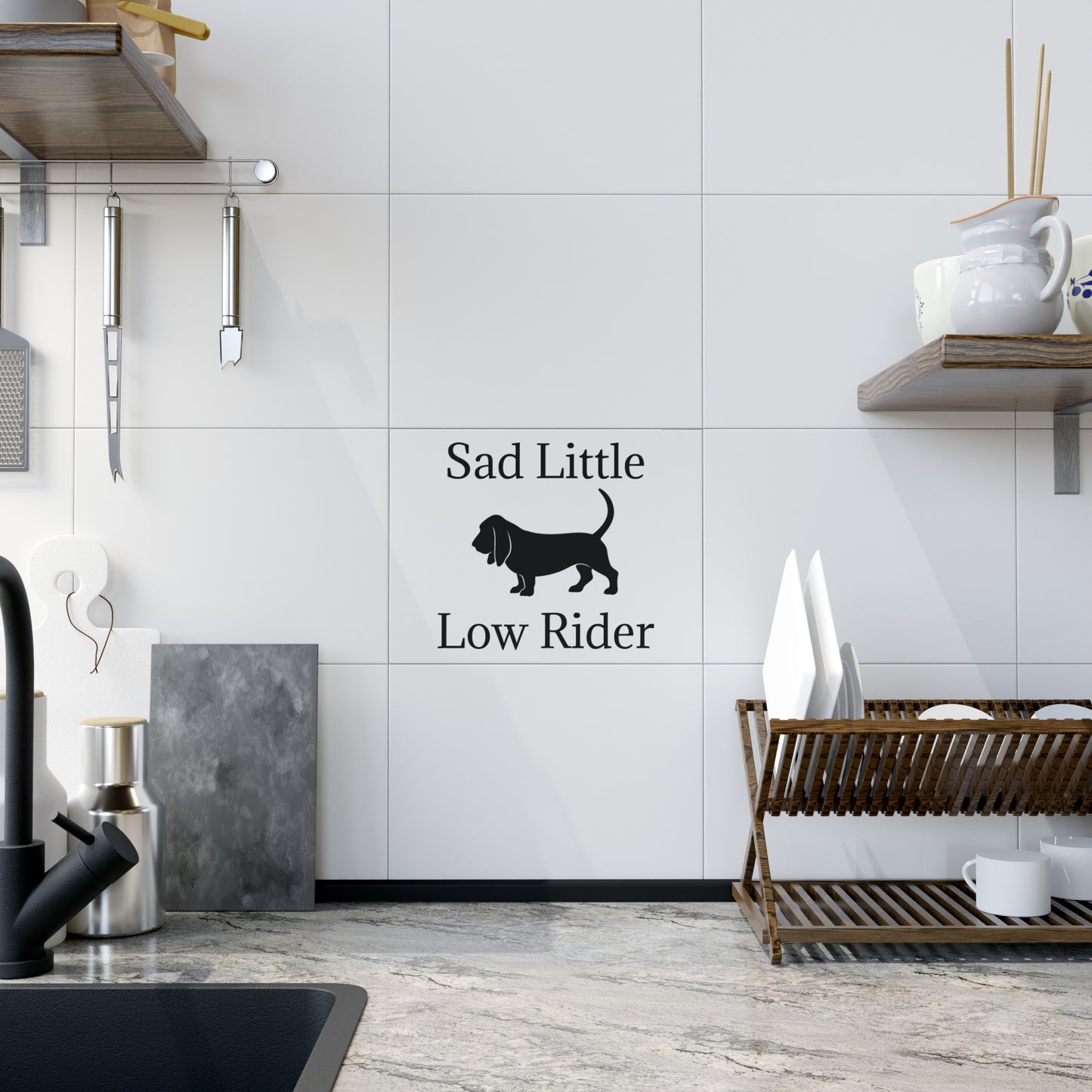 Sad Little Low Rider Ceramic Photo Tile