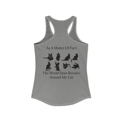 Matter Of Fact Cat Women's Racerback Tank