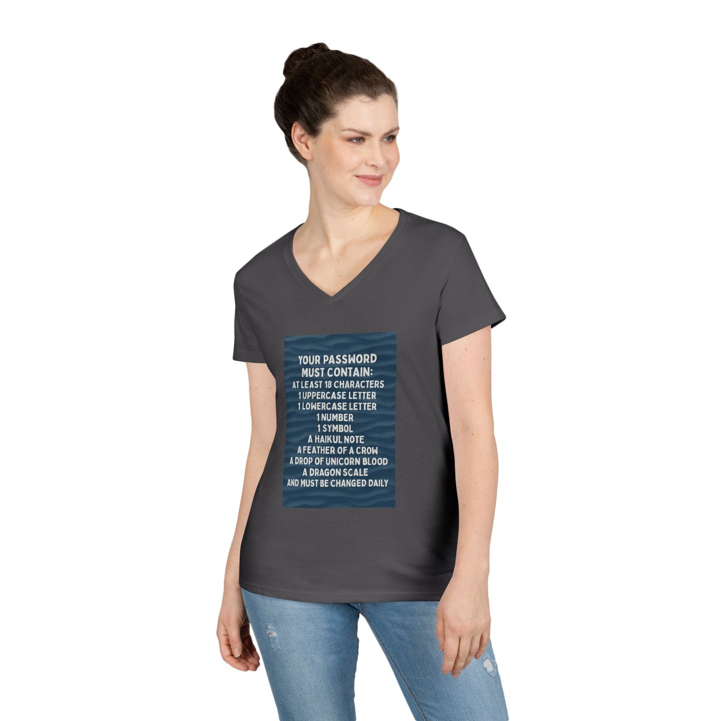 Password Women's V-Neck T-Shirt
