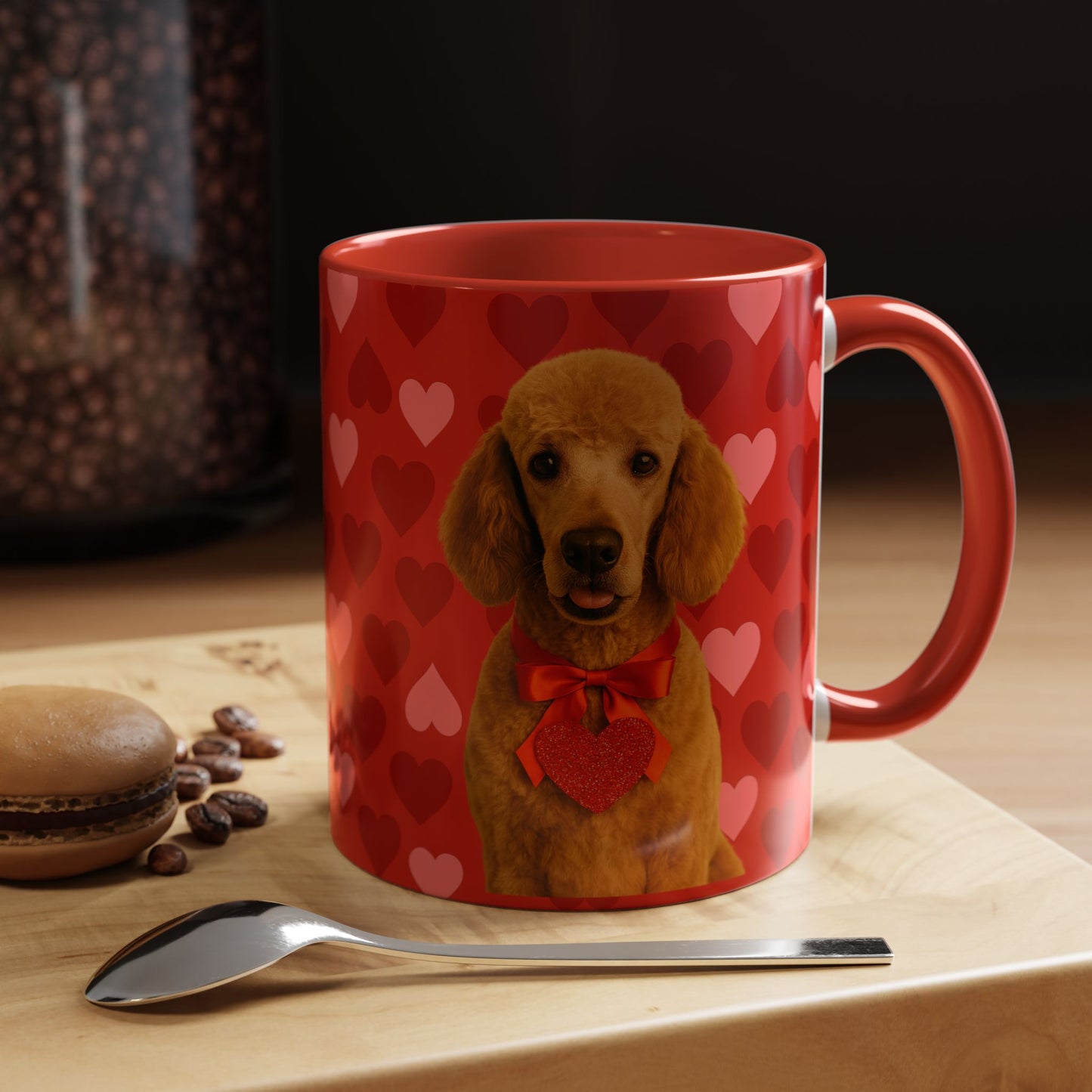Cupid's Companion Poodle 2-Tone Coffee Mug